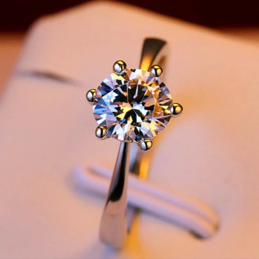 Crystal Zircon Stone Oval Diamond Ring for girl