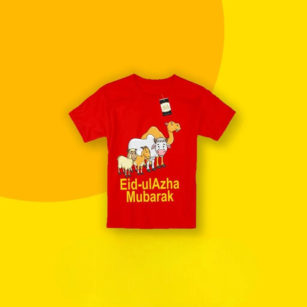 Bakra Eid Printed T Shirts, EID UL AZHA Printed Shirts, Bakra Eid Graphics T-shirt For Kids