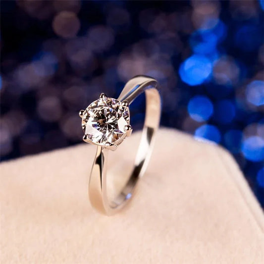 Crystal Zircon Stone Oval Diamond Ring for girl