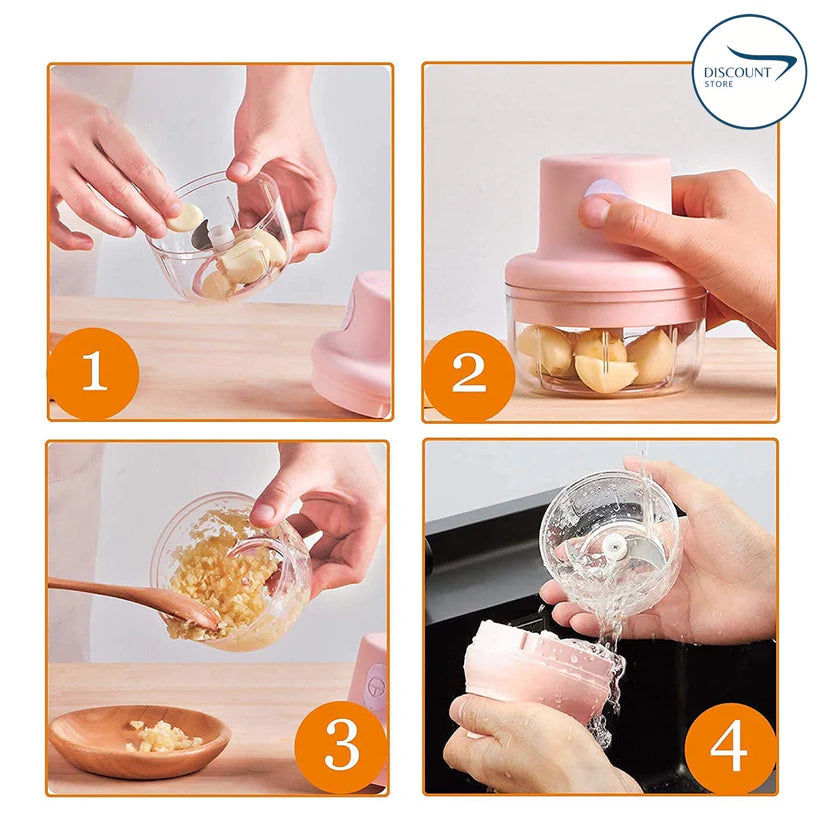 Mini Electric Chopper | USB Rechargeable | Food Chopper Kitchen Tools